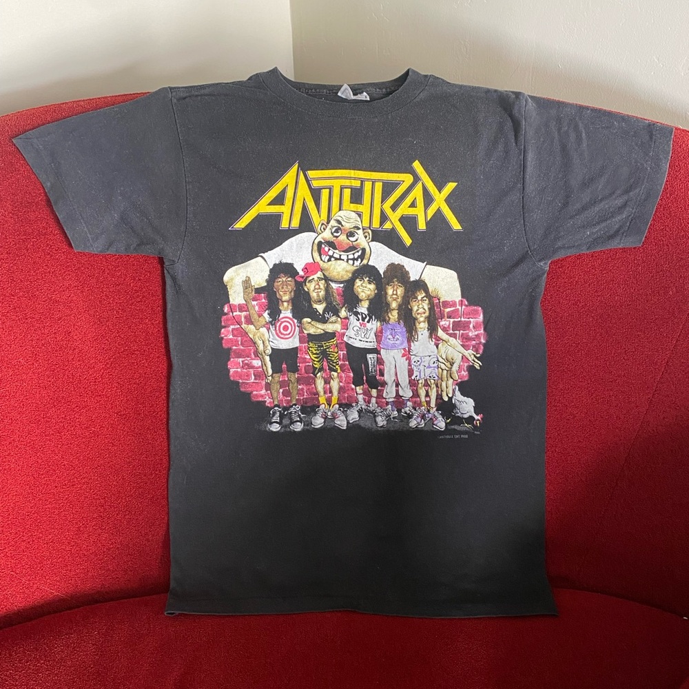 Vintage 1988 Anthrax Tour Date State Of Euphoria T-shirt